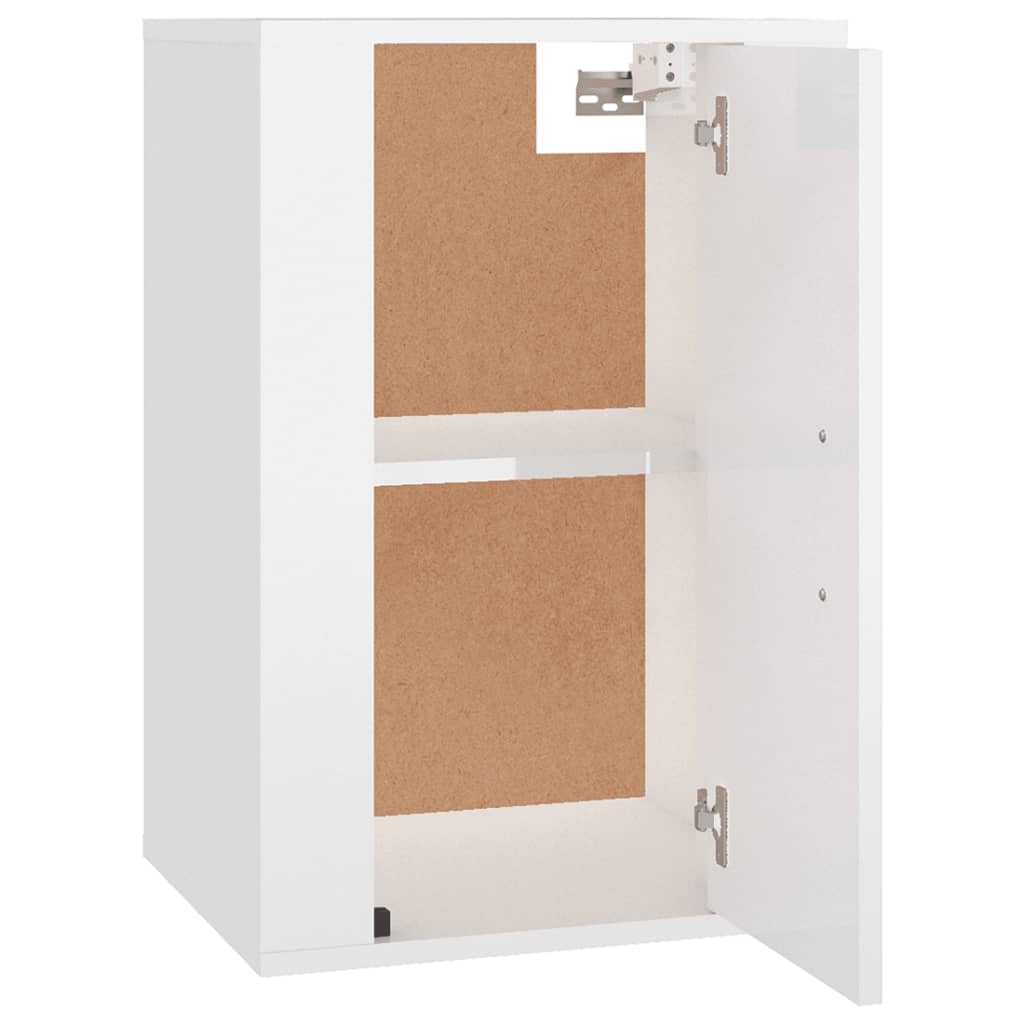 vidaXL Wall Mounted TV Cabinet High Gloss White 40x34,5x60 cm