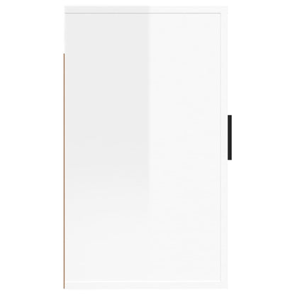 vidaXL 2 Piece Wall-mounted TV Cabinet Set High Gloss White 40x34,5x60 cm