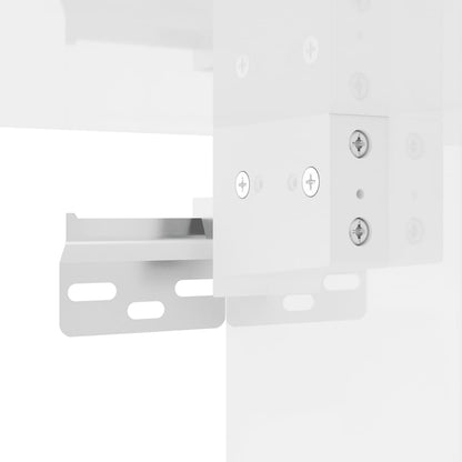 vidaXL 2 Piece Wall-mounted TV Cabinet Set High Gloss White 40x34,5x60 cm