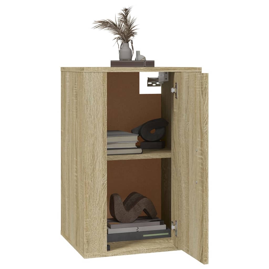vidaXL 2 Piece Wall-mounted TV Cabinet Set Sonoma Oak 40x34,5x60 cm