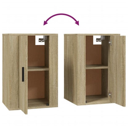 vidaXL 2 Piece Wall-mounted TV Cabinet Set Sonoma Oak 40x34,5x60 cm