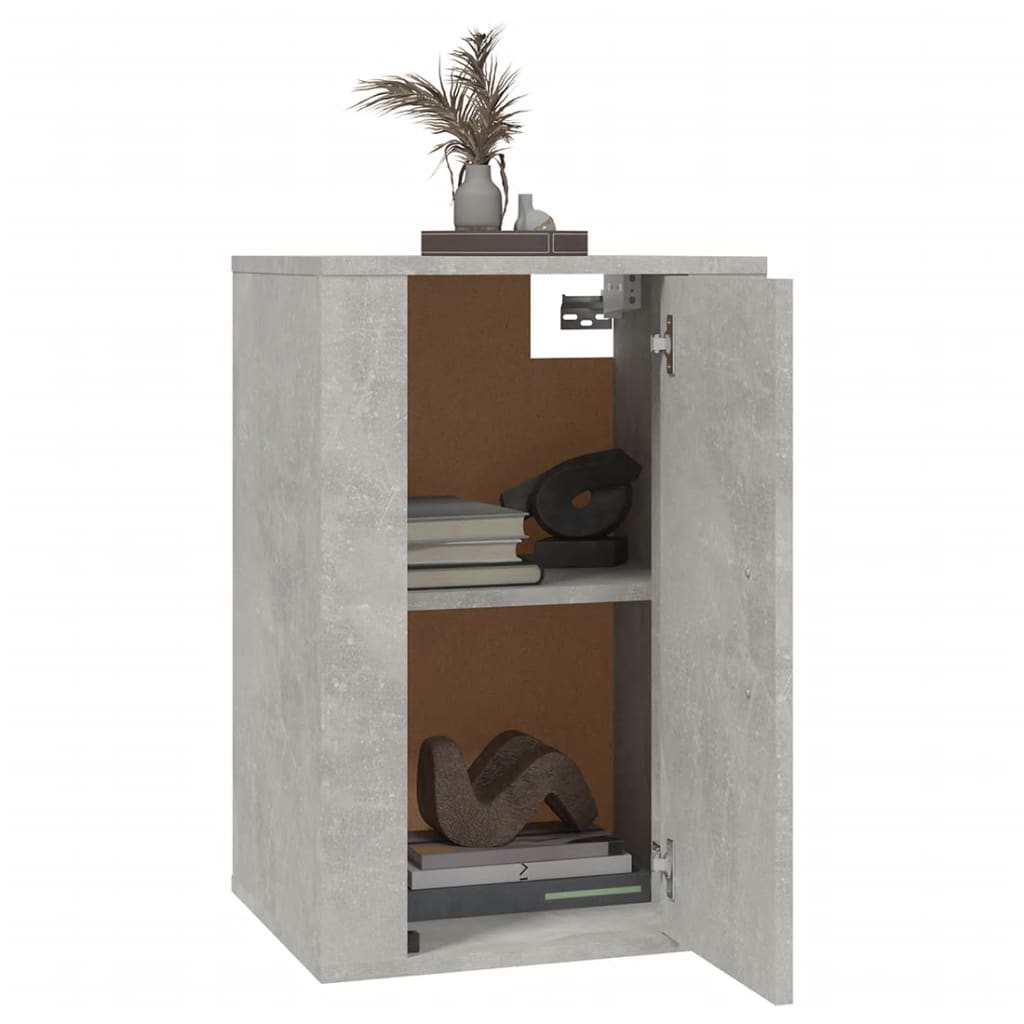 vidaXL Wall Mounted TV Cabinet Concrete Grey 40x34,5x60 cm