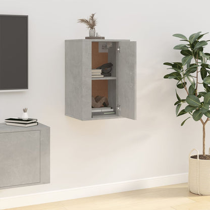vidaXL Wall Mounted TV Cabinet Concrete Grey 40x34,5x60 cm