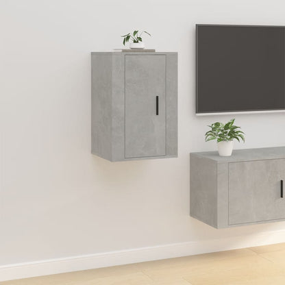 vidaXL Wall Mounted TV Cabinet Concrete Grey 40x34,5x60 cm