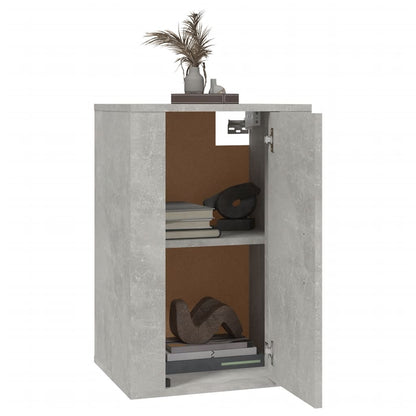 vidaXL 2 Piece Wall-mounted TV Cabinet Set Concrete Grey 40x34,5x60 cm