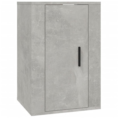 vidaXL 2 Piece Wall-mounted TV Cabinet Set Concrete Grey 40x34,5x60 cm