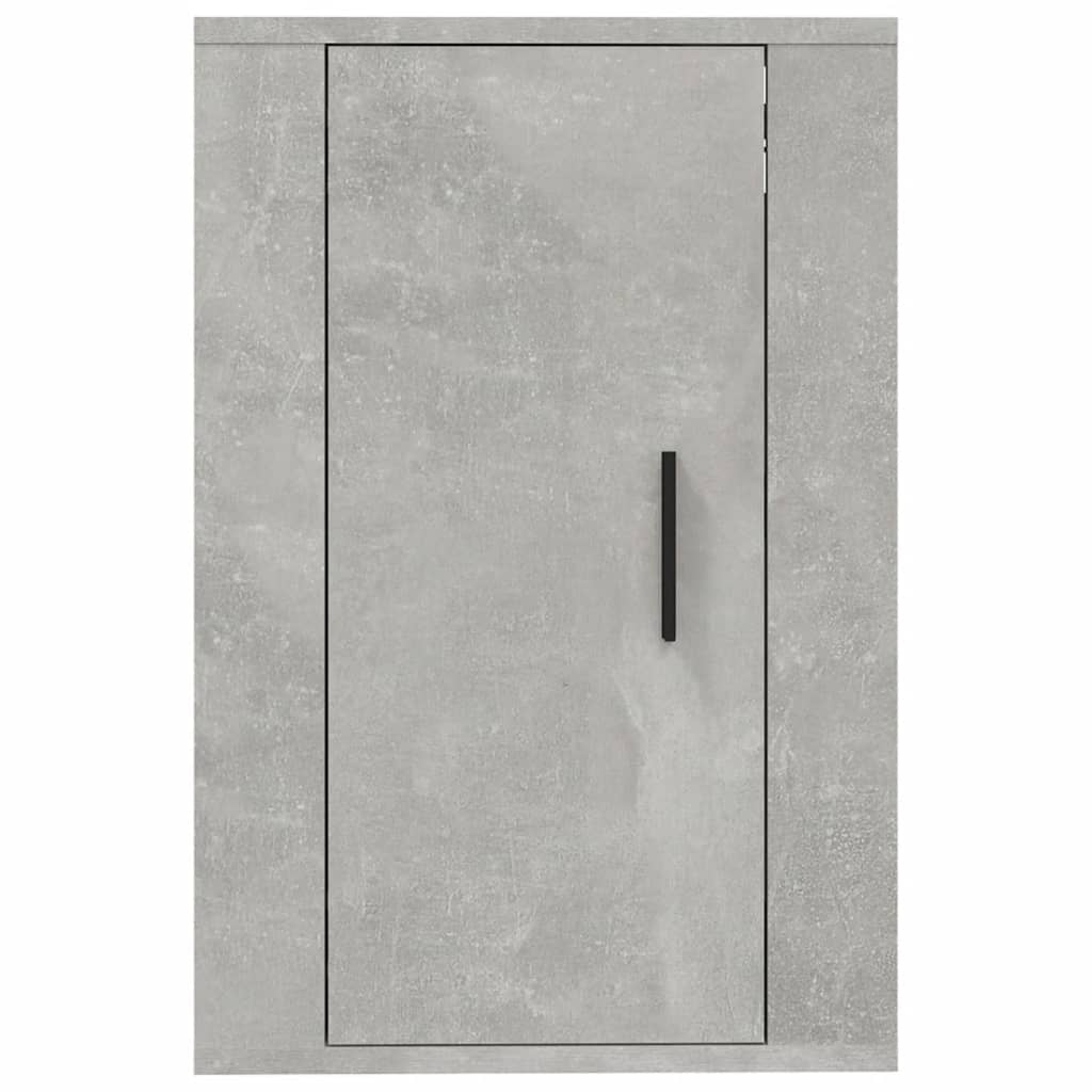 vidaXL 2 Piece Wall-mounted TV Cabinet Set Concrete Grey 40x34,5x60 cm