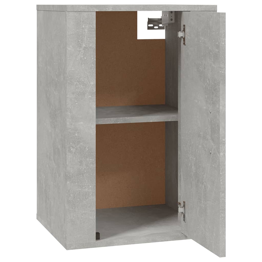 vidaXL 2 Piece Wall-mounted TV Cabinet Set Concrete Grey 40x34,5x60 cm