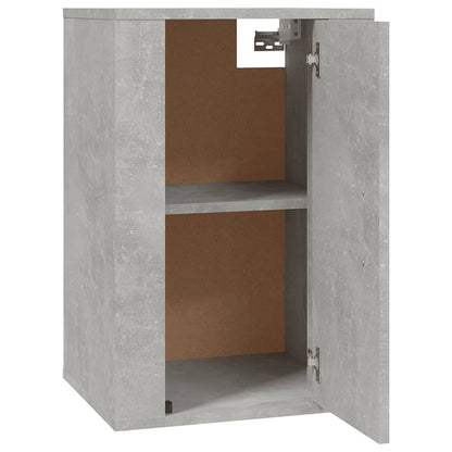 vidaXL 2 Piece Wall-mounted TV Cabinet Set Concrete Grey 40x34,5x60 cm