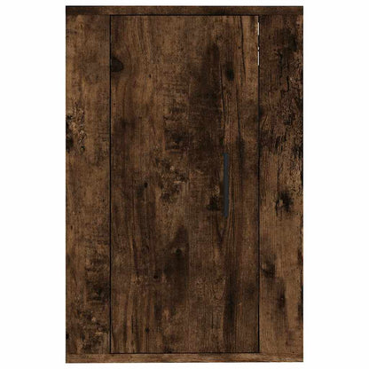 vidaXL 2 Piece Wall-mounted TV Cabinet Set Smoked Oak 40x34,5x60 cm