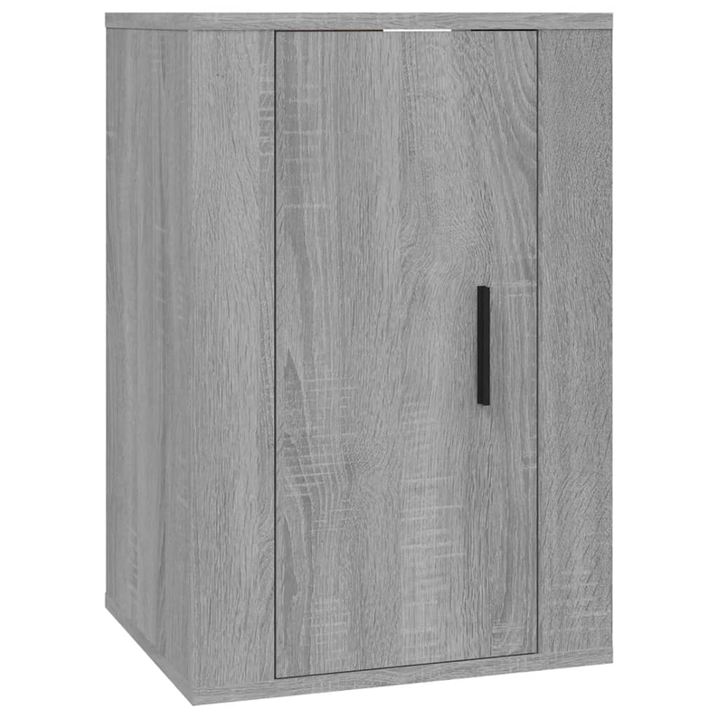 vidaXL 2 Piece Wall-mounted TV Cabinet Set Grey Sonoma 40x34,5x60 cm
