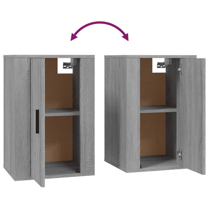 vidaXL 2 Piece Wall-mounted TV Cabinet Set Grey Sonoma 40x34,5x60 cm