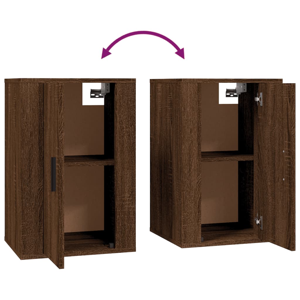 vidaXL Wall Mounted TV Cabinet Brown Oak 40x34,5x60 cm