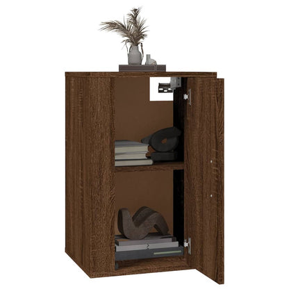 vidaXL 2 Piece Wall-mounted TV Cabinet Set Brown Oak 40x34,5x60 cm