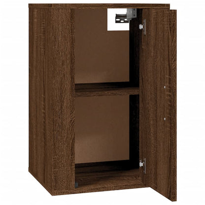 vidaXL 2 Piece Wall-mounted TV Cabinet Set Brown Oak 40x34,5x60 cm