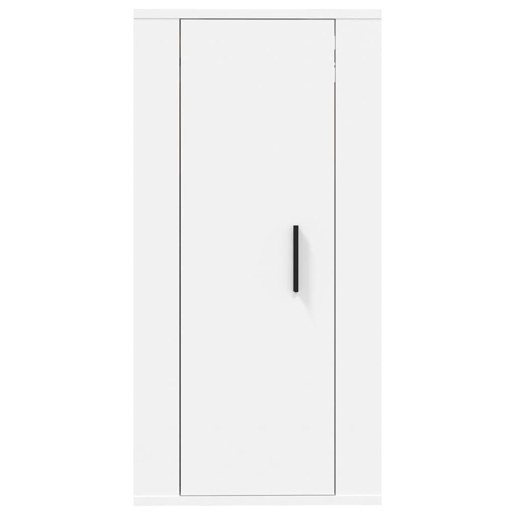 vidaXL Wall Mounted TV Cabinet White 40x34,5x80 cm