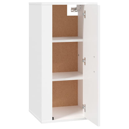 vidaXL Wall Mounted TV Cabinet White 40x34,5x80 cm