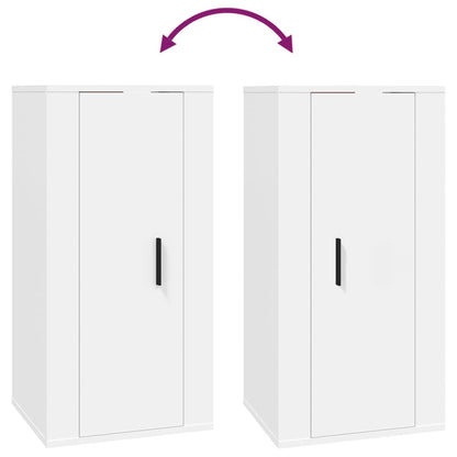 vidaXL Wall Mounted TV Cabinet White 40x34,5x80 cm