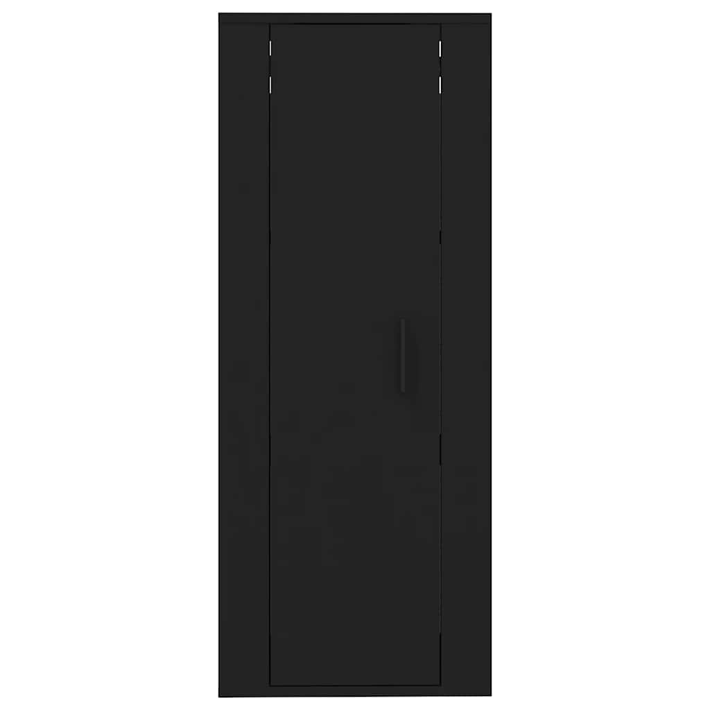 vidaXL Wall Mounted TV Cabinet Black 40x34,5x100 cm