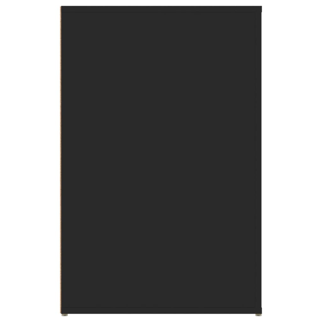 vidaXL Desk Black 100x49x75 cm Engineered Wood