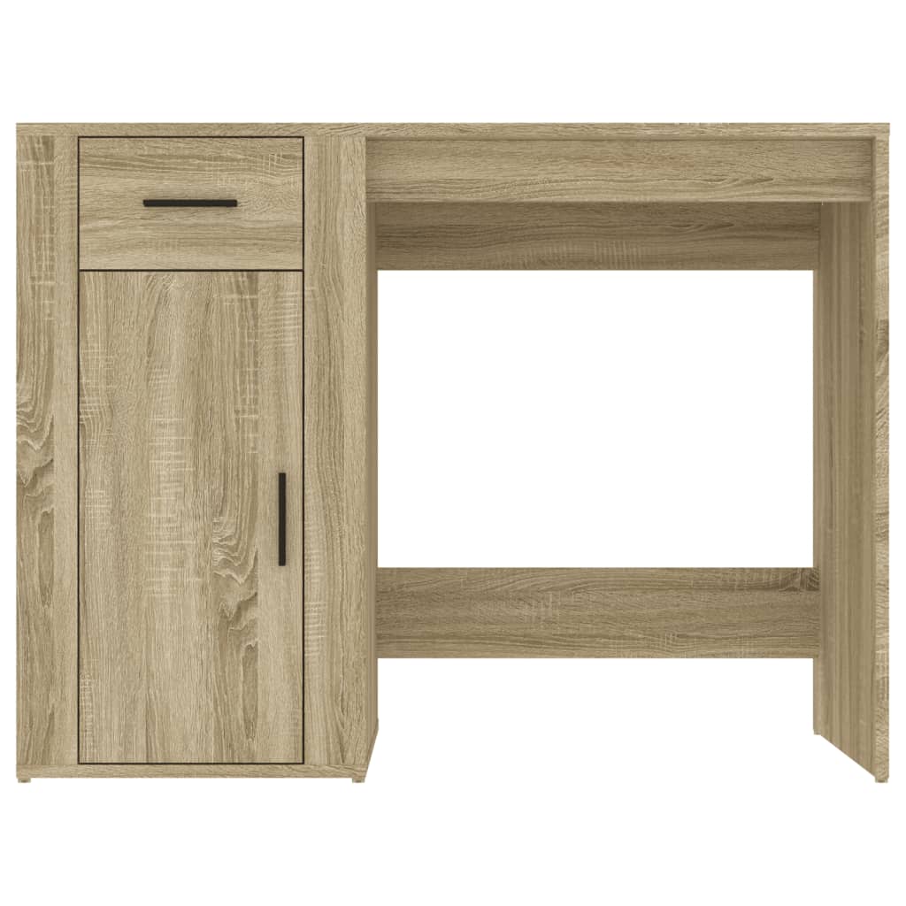 vidaXL Desk Sonoma Oak 100x49x75 cm Engineered Wood