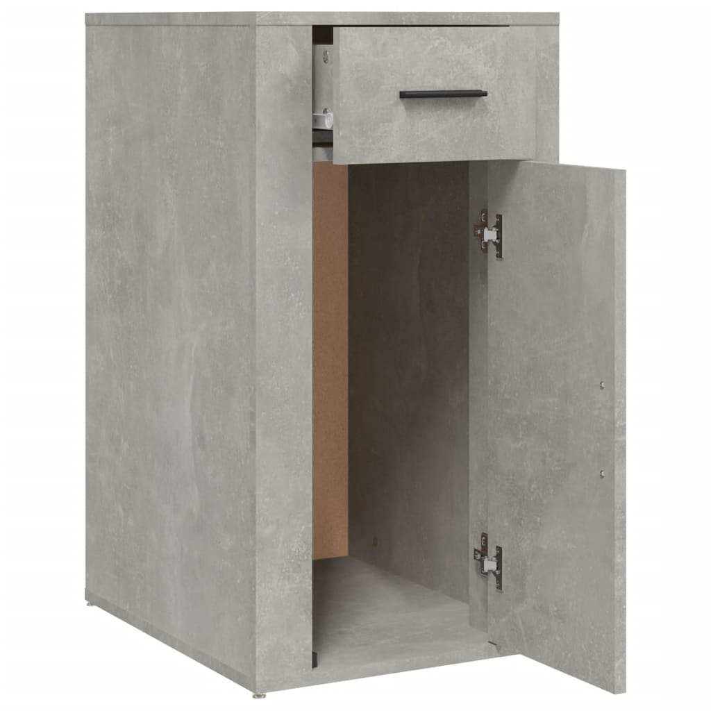 vidaXL Desk Cabinet Concrete Grey 40x49x75 cm Engineered Wood