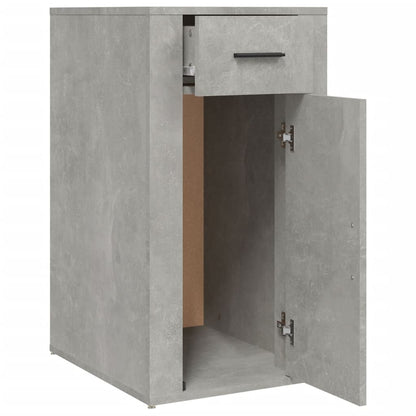 vidaXL Desk Cabinet Concrete Grey 40x49x75 cm Engineered Wood