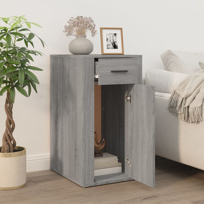 vidaXL Desk Cabinet Grey Sonoma 40x49x75 cm Engineered Wood