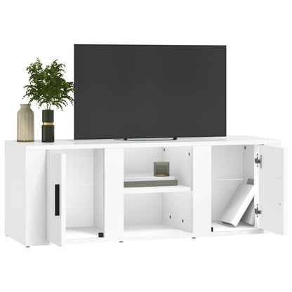 vidaXL TV Cabinet White 100x31.5x35 cm Engineered Wood