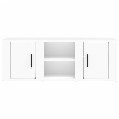 vidaXL TV Cabinet White 100x31.5x35 cm Engineered Wood