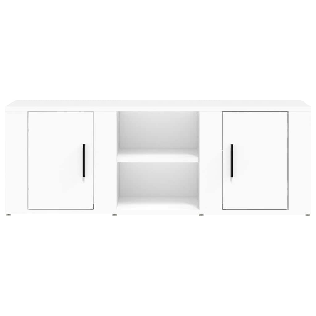 vidaXL TV Cabinet White 100x31,5x35 cm Engineered Wood