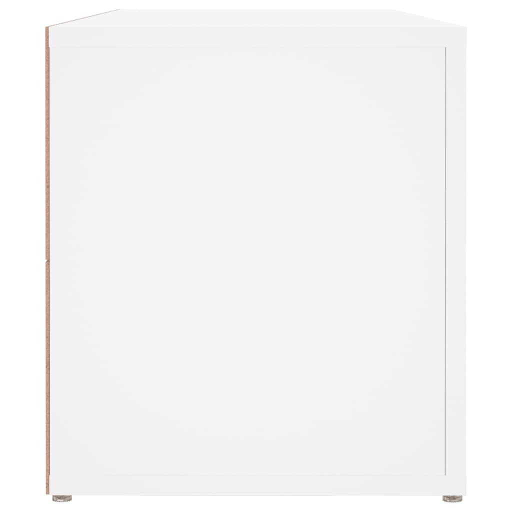 vidaXL TV Cabinet White 100x31.5x35 cm Engineered Wood
