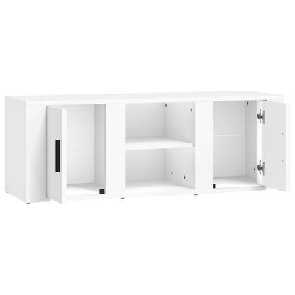 vidaXL TV Cabinet White 100x31.5x35 cm Engineered Wood