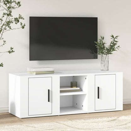 vidaXL TV Cabinet White 100x31,5x35 cm Engineered Wood