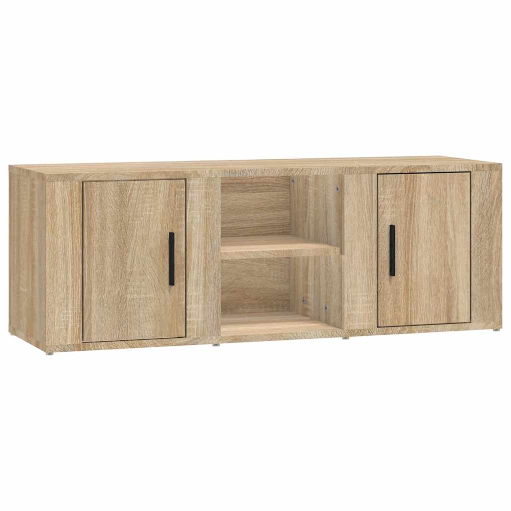 vidaXL TV Cabinet Sonoma Oak 100x31,5x35 cm Engineered Wood