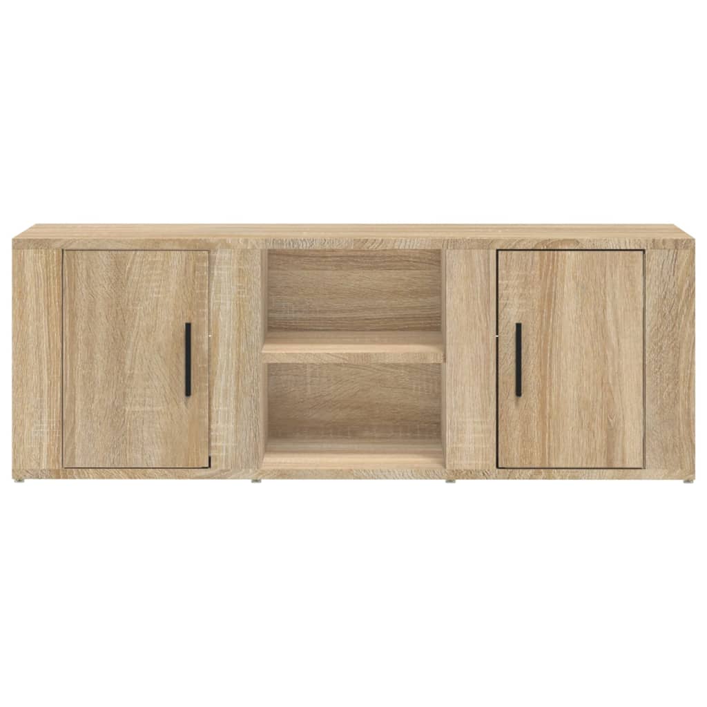 vidaXL TV Cabinet Sonoma Oak 100x31.5x35 cm Engineered Wood