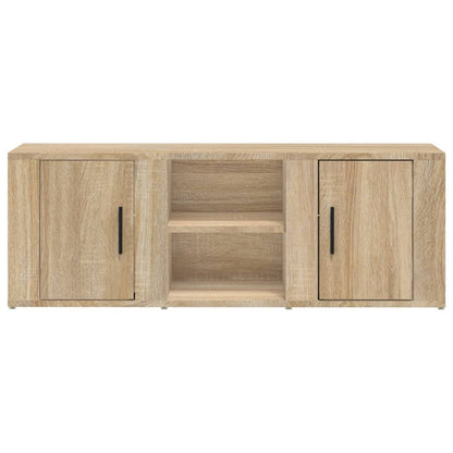 vidaXL TV Cabinet Sonoma Oak 100x31.5x35 cm Engineered Wood