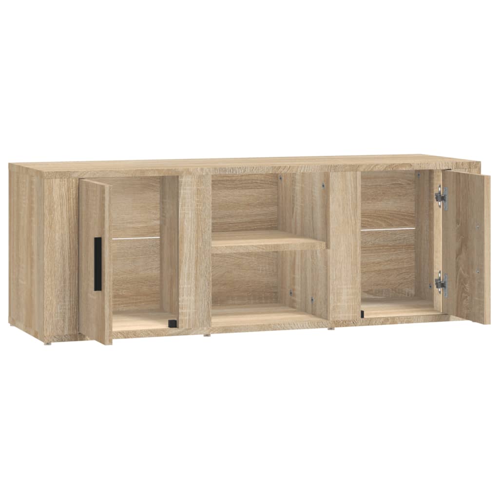 vidaXL TV Cabinet Sonoma Oak 100x31.5x35 cm Engineered Wood
