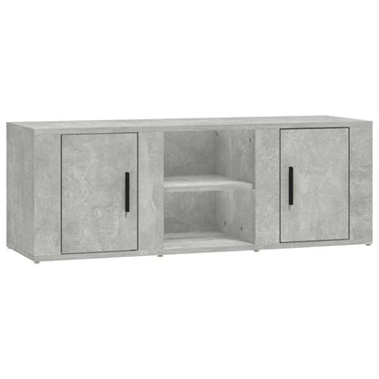 vidaXL TV Cabinet Concrete Grey 100x31,5x35 cm Engineered Wood