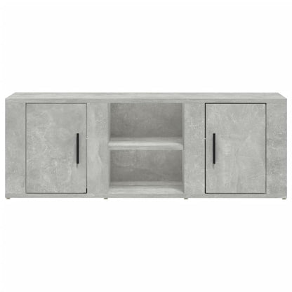 vidaXL TV Cabinet Concrete Grey 100x31.5x35 cm Engineered Wood