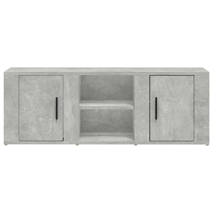 vidaXL TV Cabinet Concrete Grey 100x31,5x35 cm Engineered Wood