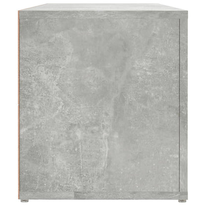 vidaXL TV Cabinet Concrete Grey 100x31.5x35 cm Engineered Wood