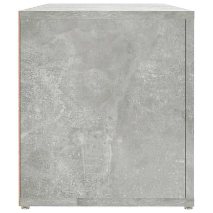 vidaXL TV Cabinet Concrete Grey 100x31,5x35 cm Engineered Wood