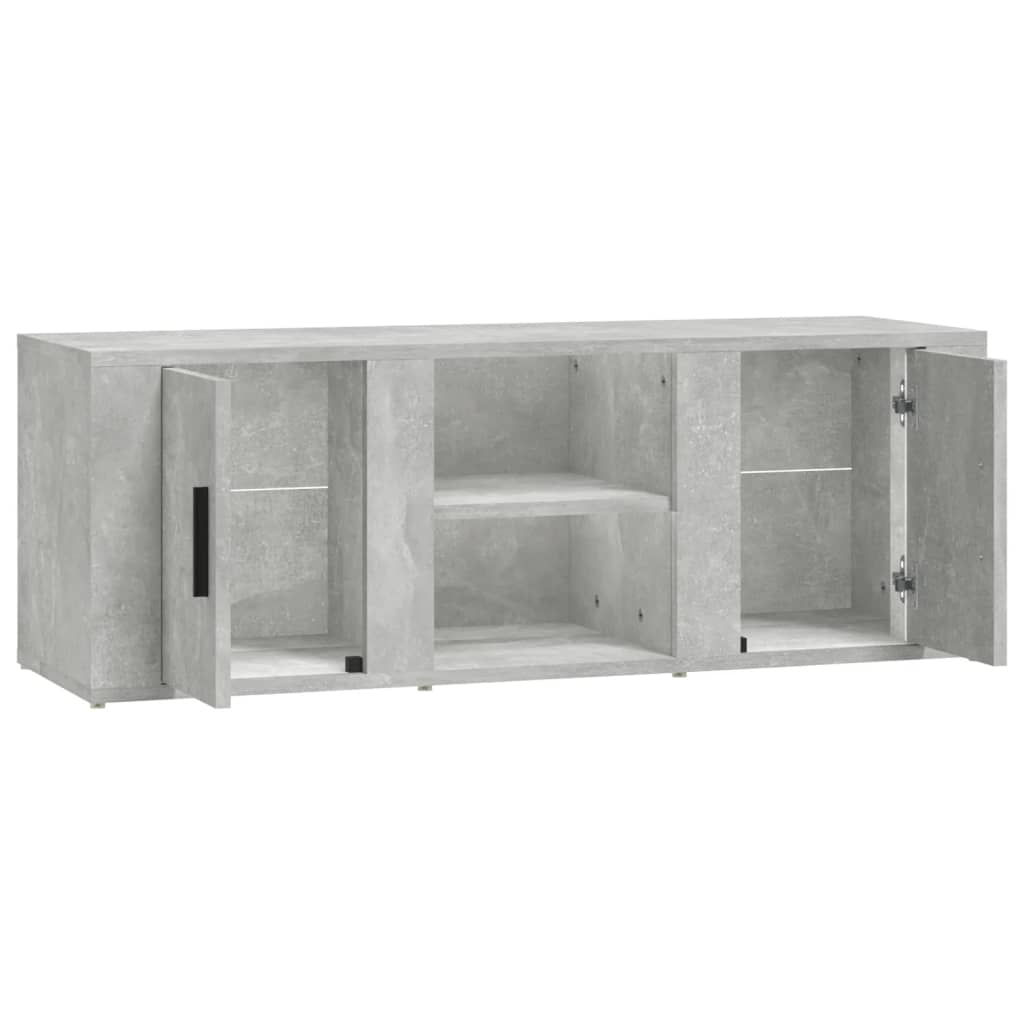 vidaXL TV Cabinet Concrete Grey 100x31.5x35 cm Engineered Wood