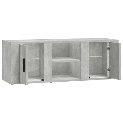 vidaXL TV Cabinet Concrete Grey 100x31.5x35 cm Engineered Wood