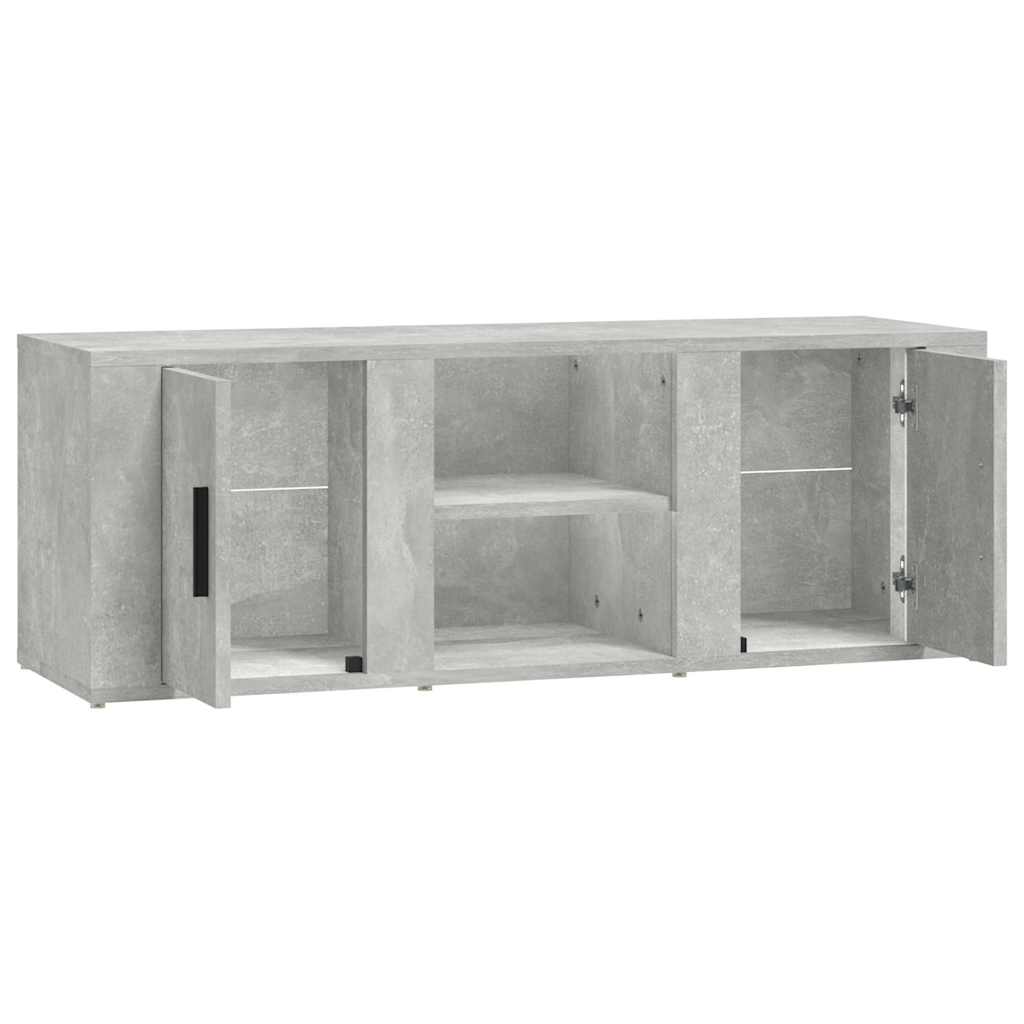 vidaXL TV Cabinet Concrete Grey 100x31,5x35 cm Engineered Wood