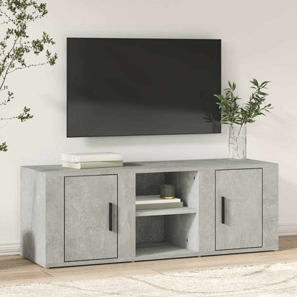 vidaXL TV Cabinet Concrete Grey 100x31,5x35 cm Engineered Wood