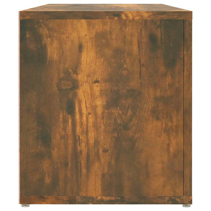 vidaXL TV Cabinet Smoked Oak 100x31,5x35 cm Engineered Wood