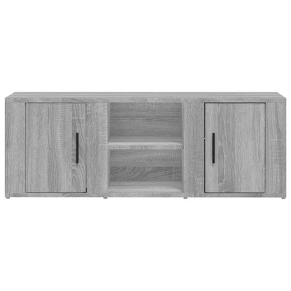vidaXL TV Cabinet Grey Sonoma 100x31.5x35 cm Engineered Wood