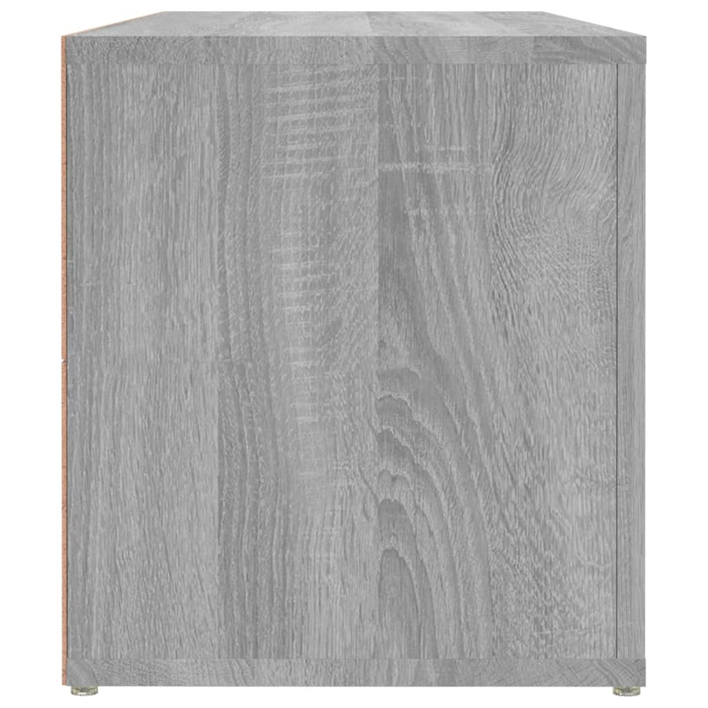 vidaXL TV Cabinet Grey Sonoma 100x31.5x35 cm Engineered Wood